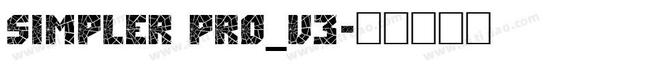 Simpler Pro_V3字体转换